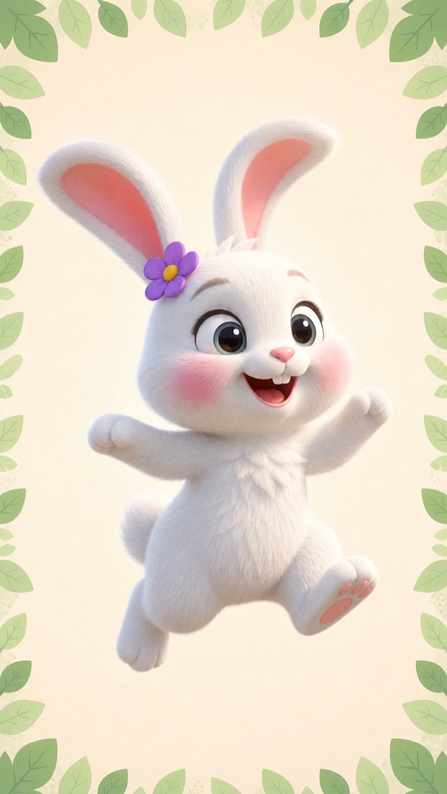 Bounce, a cheerful bunny