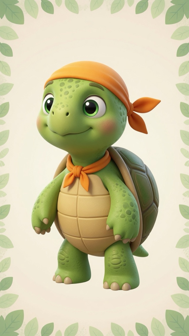 Tiptoe, a slow and steady turtle